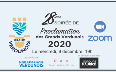La 28ième Soirée de proclamation des Grands Verdunois de 2020