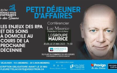 Luc Maurice au Club Rendez-vous d’affaires de L’Île-des-Soeurs