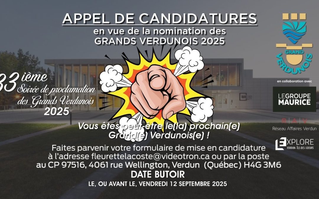 Appel de candidatures – Les Grands Verdunois 2025