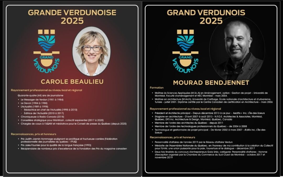 Nos Grands Verdunois 2025, Carole Beaulieu et Mourad Bendjennet